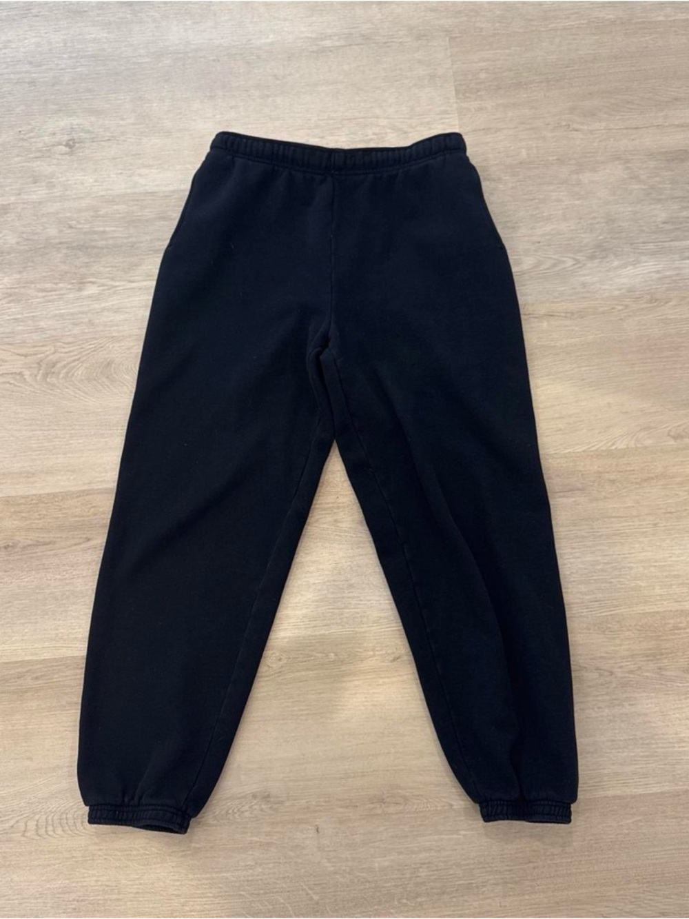 TNA Cozy Black Drawstring Jogger Pants